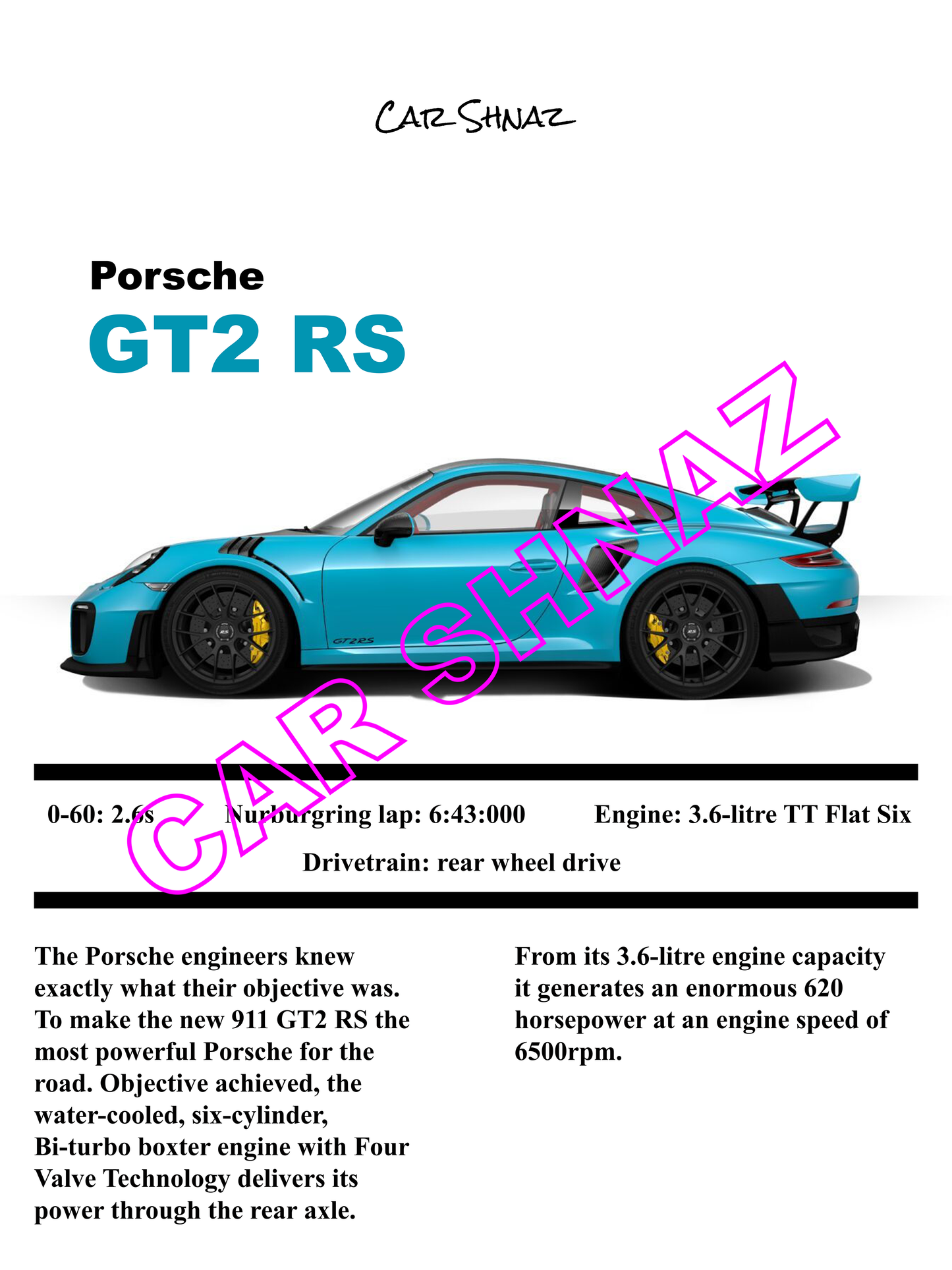 911 GT2 RS Digital poster