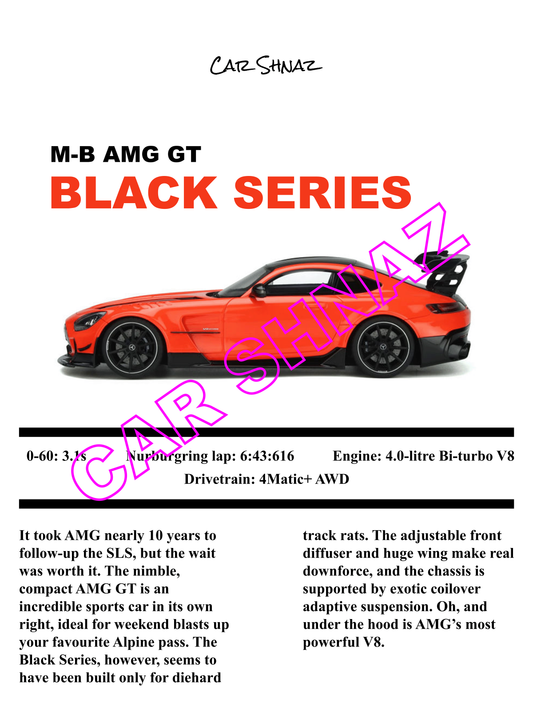 AMG GT Black series Digital poster