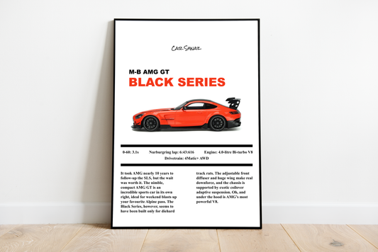 AMG GT Black series Silk poster