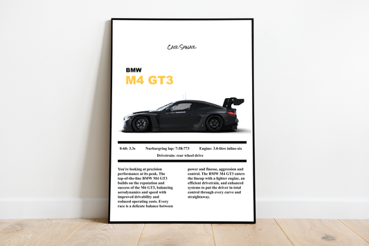 BMW M4 GT3 Silk poster