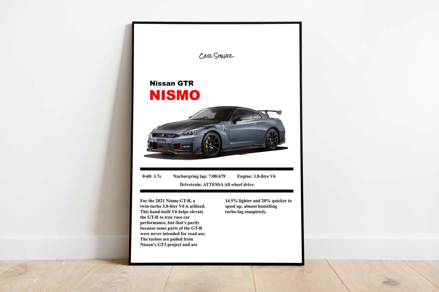 Nissan GTR Silk poster