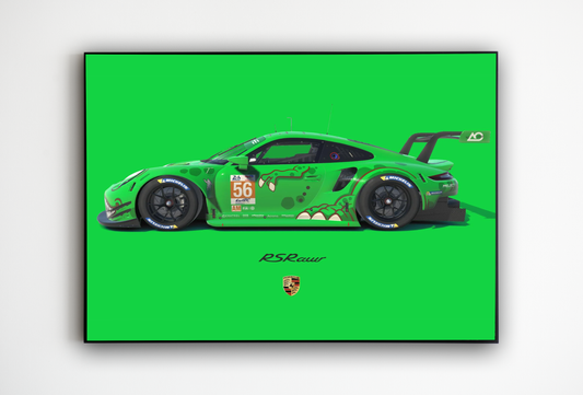 Porsche GT3 RSRawr Silk poster